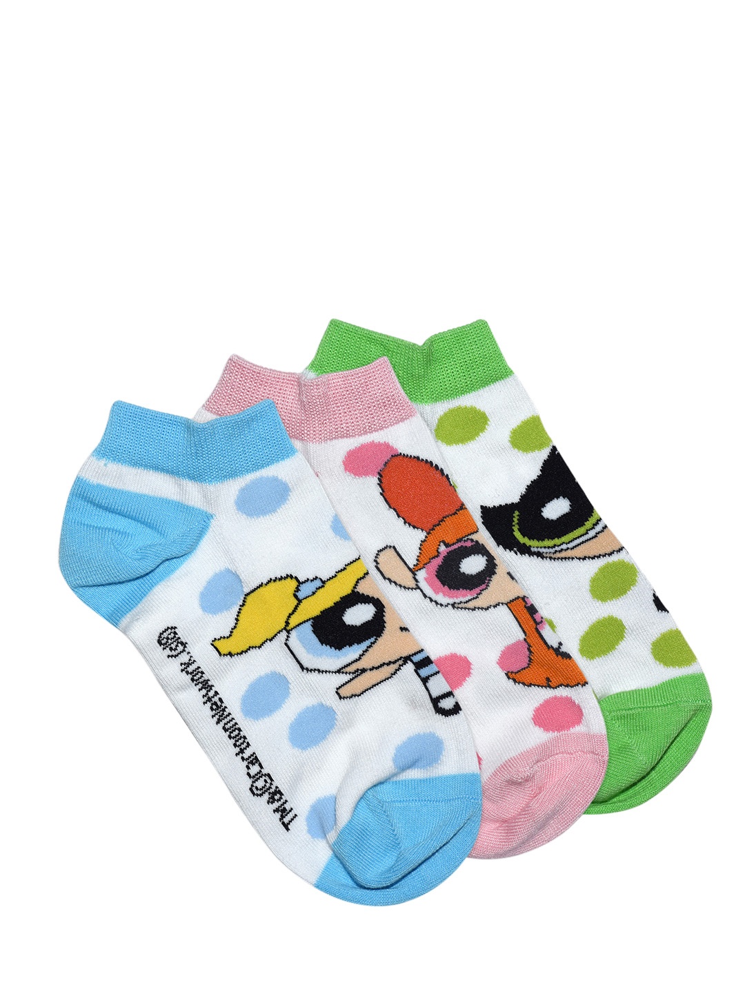 Cartoon Network x Powerpuff Girls Women Pack of 3 Patterned Ankle-Length Socks, Multi
Cartoon Network x Powerpuff Girls Women Pack of 3 Patterned Ankle-Length Socks, Multi