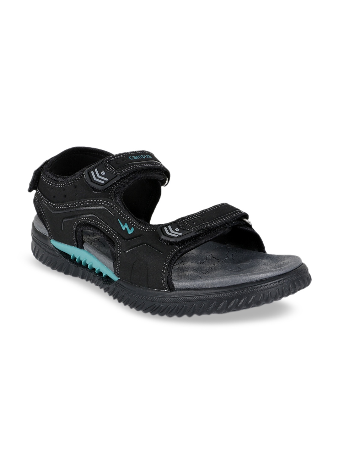 Campus Men SD-PF020 Black Sports Sandals