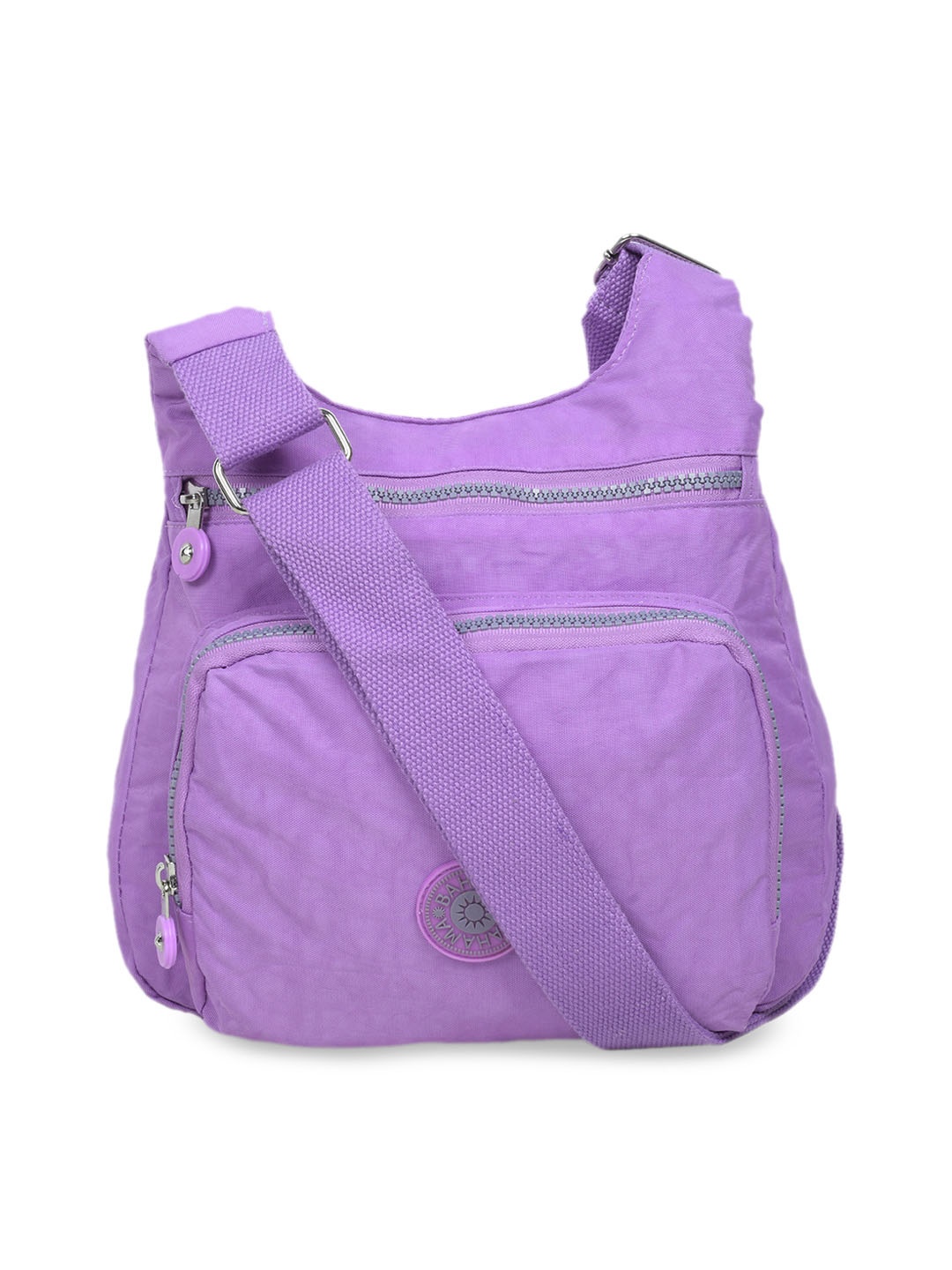 BAHAMA Crinkle Range Unisex Purple Solid Messenger Bag