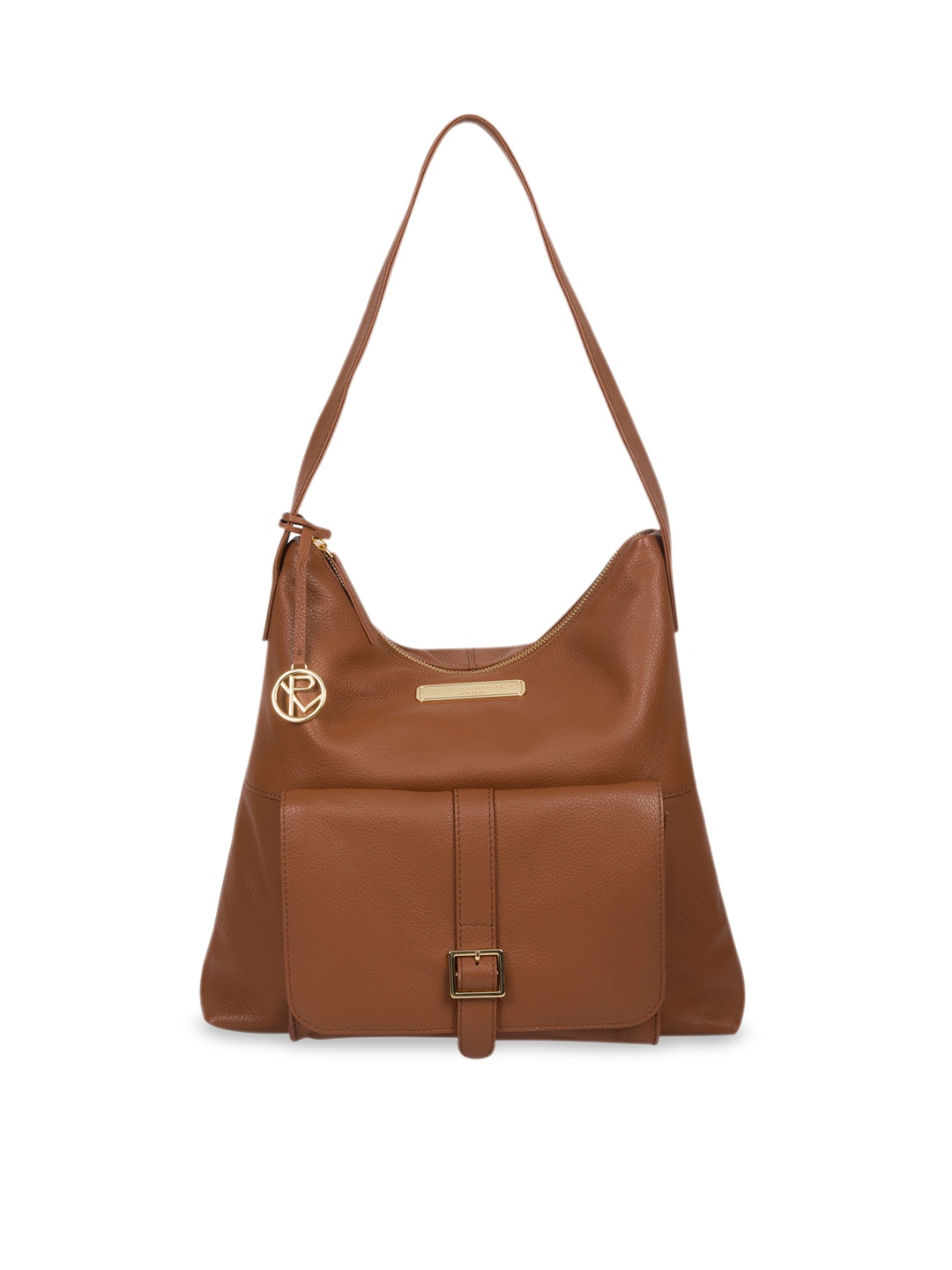 PURE LUXURIES LONDON Women Tan Brown Solid Genuine Leather Imogen Tote Bag