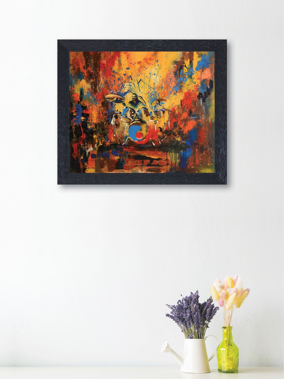 nest ART Multicoloured Synthetic Wood Abstract Wall Art, Multi