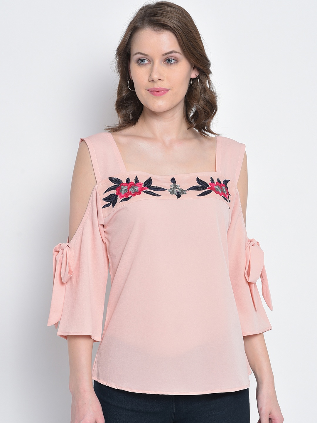 Mayra Women Pink Solid Top