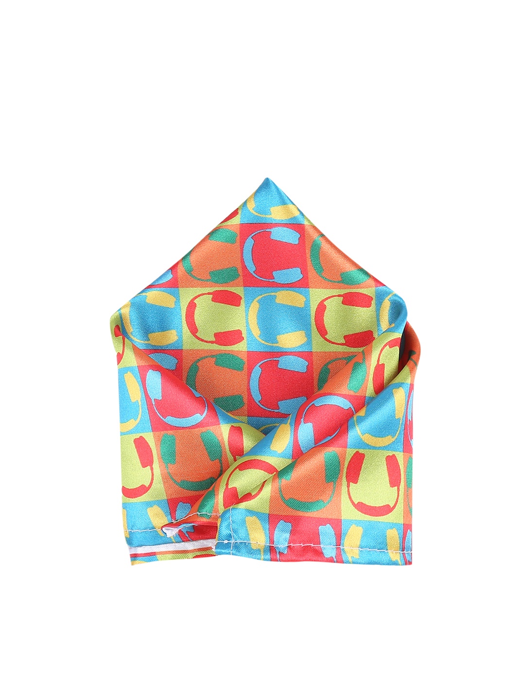 Blacksmith Men Multicoloured Printed Pocket Squares, Multi