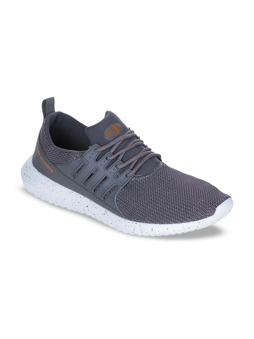 OFF LIMITS Men Grey Textile Running Shoes