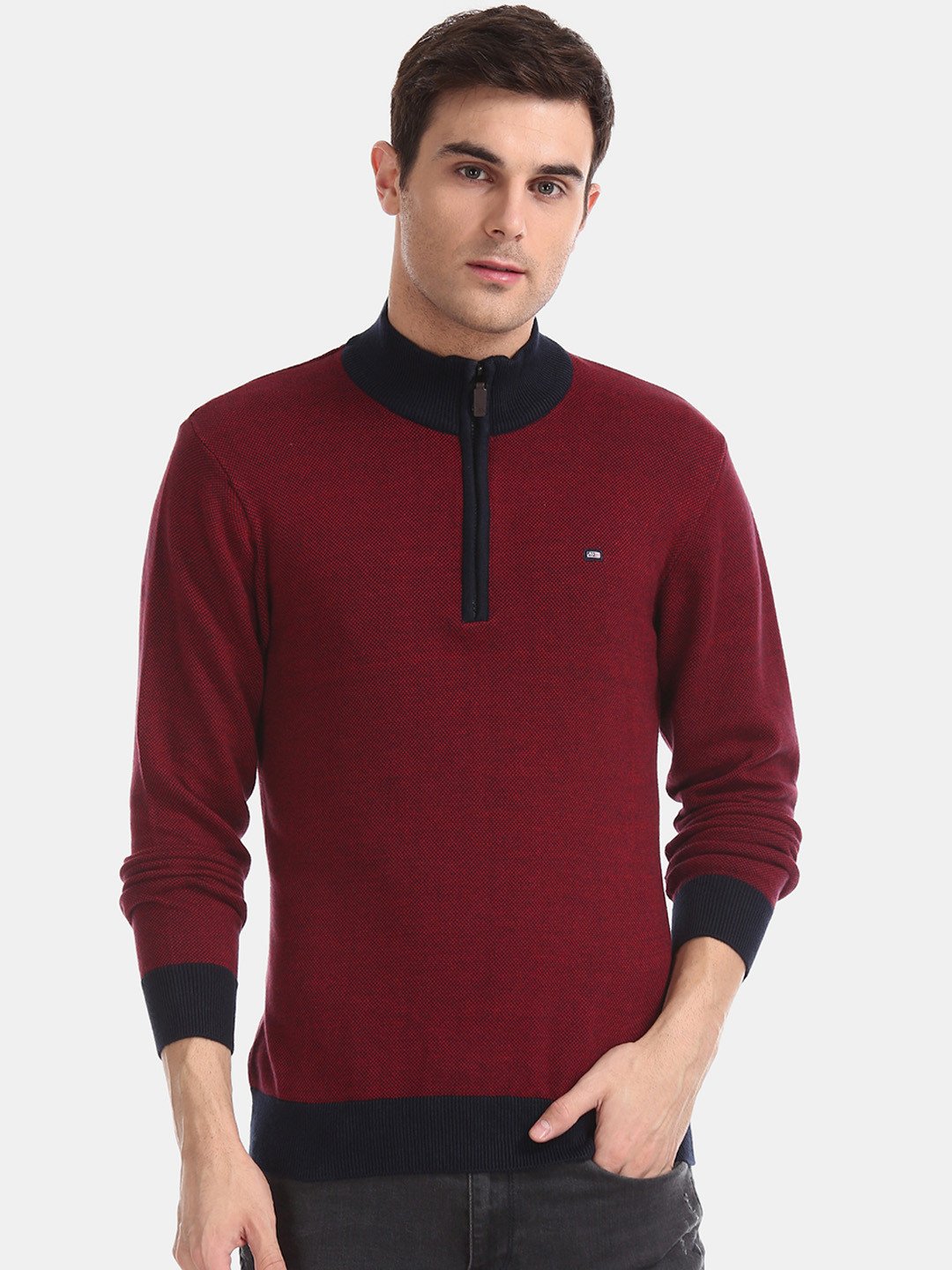 Arrow Sport Men Red Solid Sweater
Arrow Sport Men Red Solid Sweater