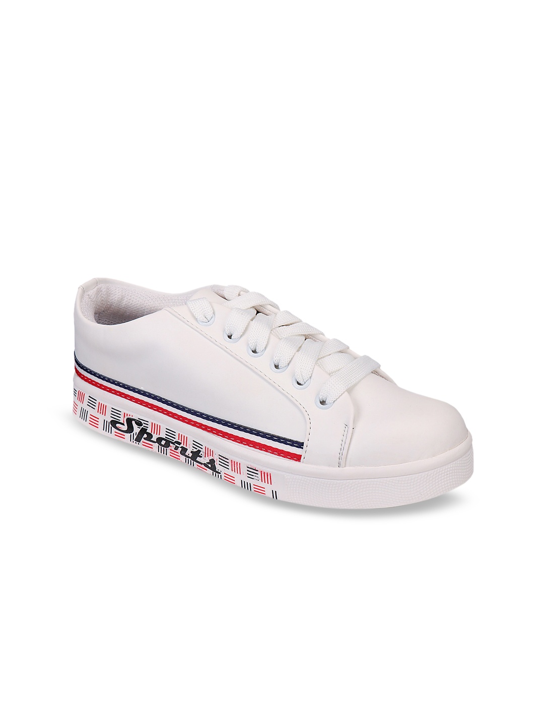 Shoetopia Women White Sneakers