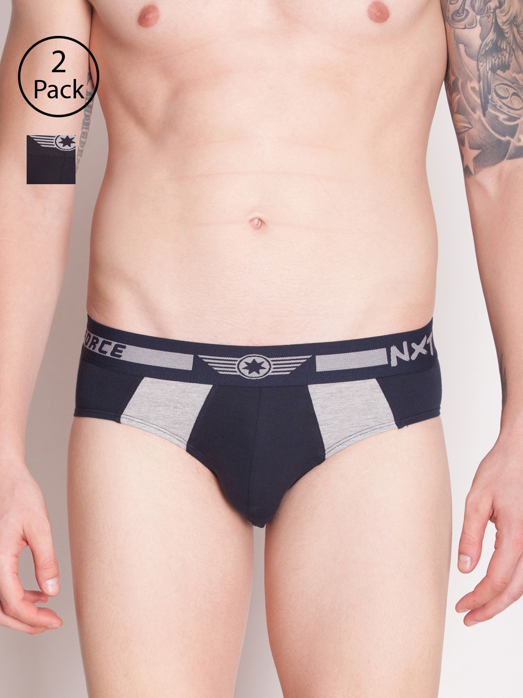 Force NXT Men Colourblocked Pack of 2 Assorted Basic Assorted Briefs MNFF-112-PO2-PCOT
Force NXT Men Colourblocked Pack of 2 Assorted Basic Assorted Briefs MNFF-112-PO2-PCOT