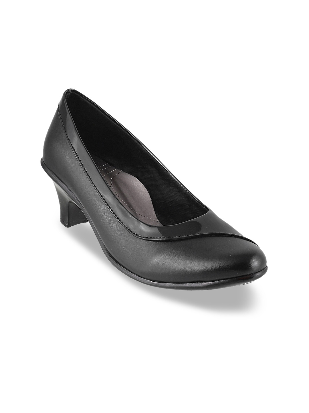 WALKWAY by Metro Women Black Solid Pumps