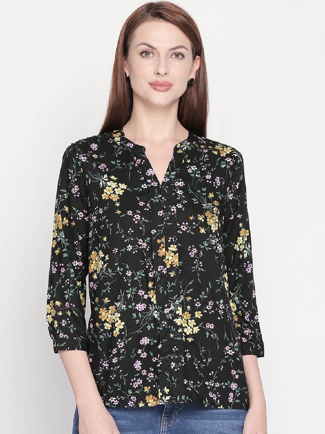 Honey by Pantaloons Women Black Printed Top