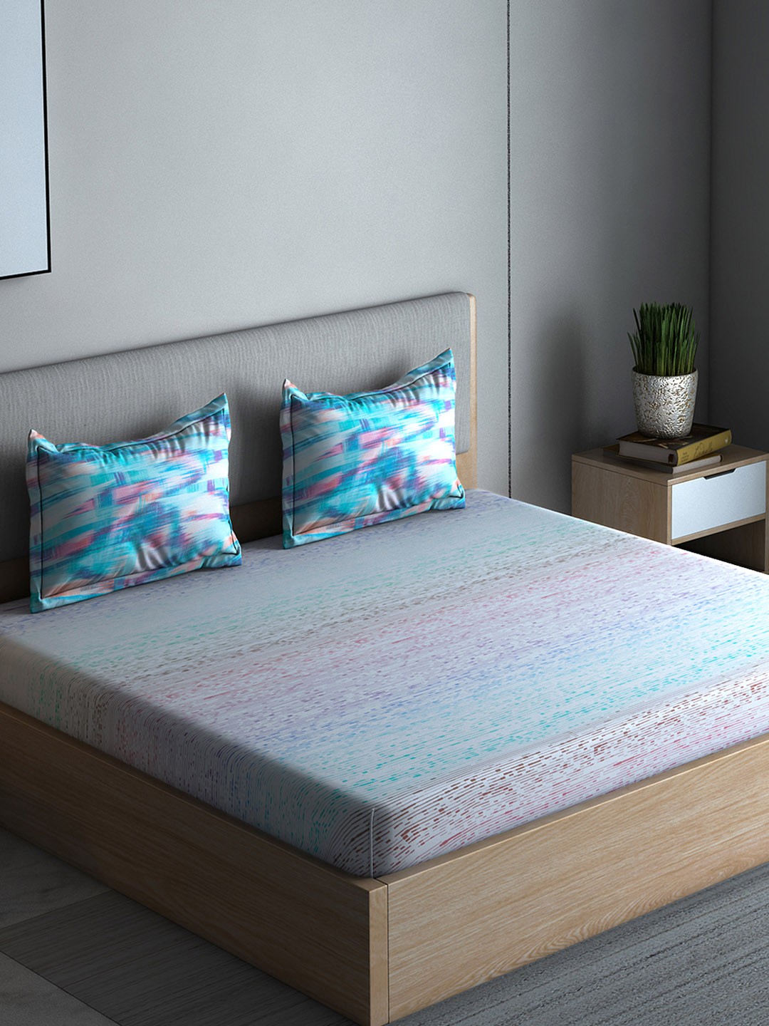Boutique Living India Blue Abstract 300 TC Cotton 1 Queen Bedsheet with 2 Pillow Covers
Boutique Living India Blue Abstract 300 TC Cotton 1 Queen Bedsheet with 2 Pillow Covers