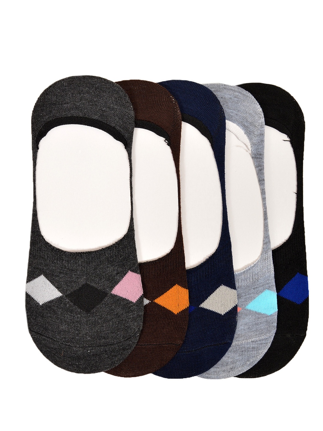MARC Men Pack of 5 Multi Color Shoe Liners