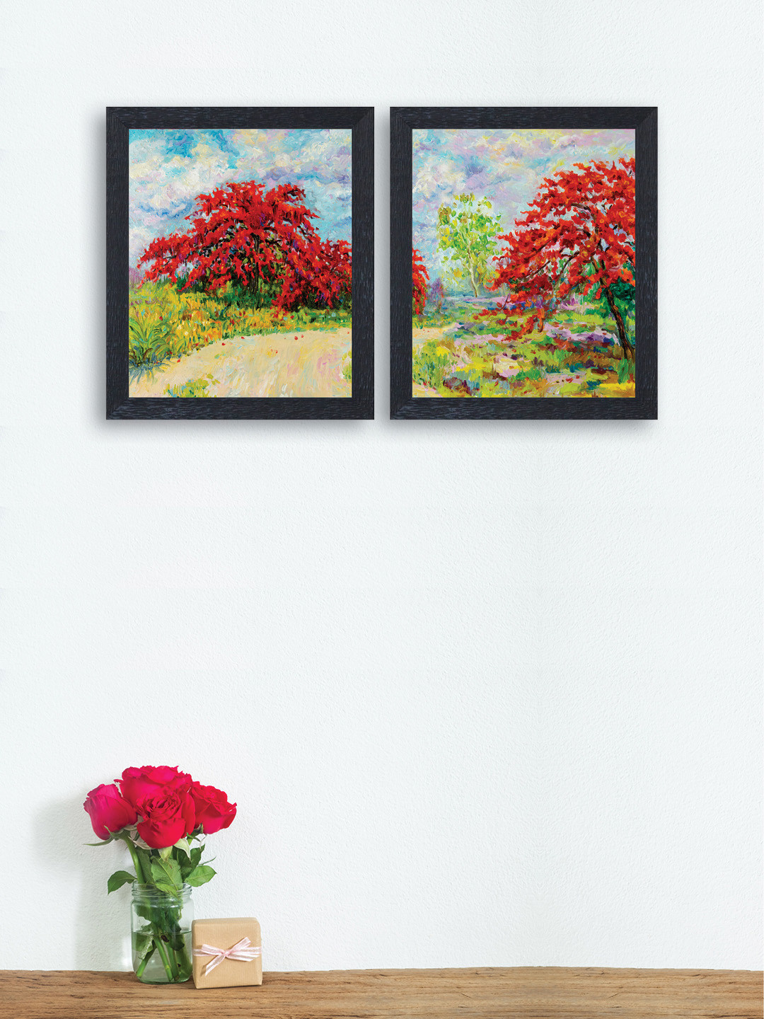 nest ART Set of 2 Multicoloured Synthetic Wood Wall Art, Multi
nest ART Set of 2 Multicoloured Synthetic Wood Wall Art, Multi