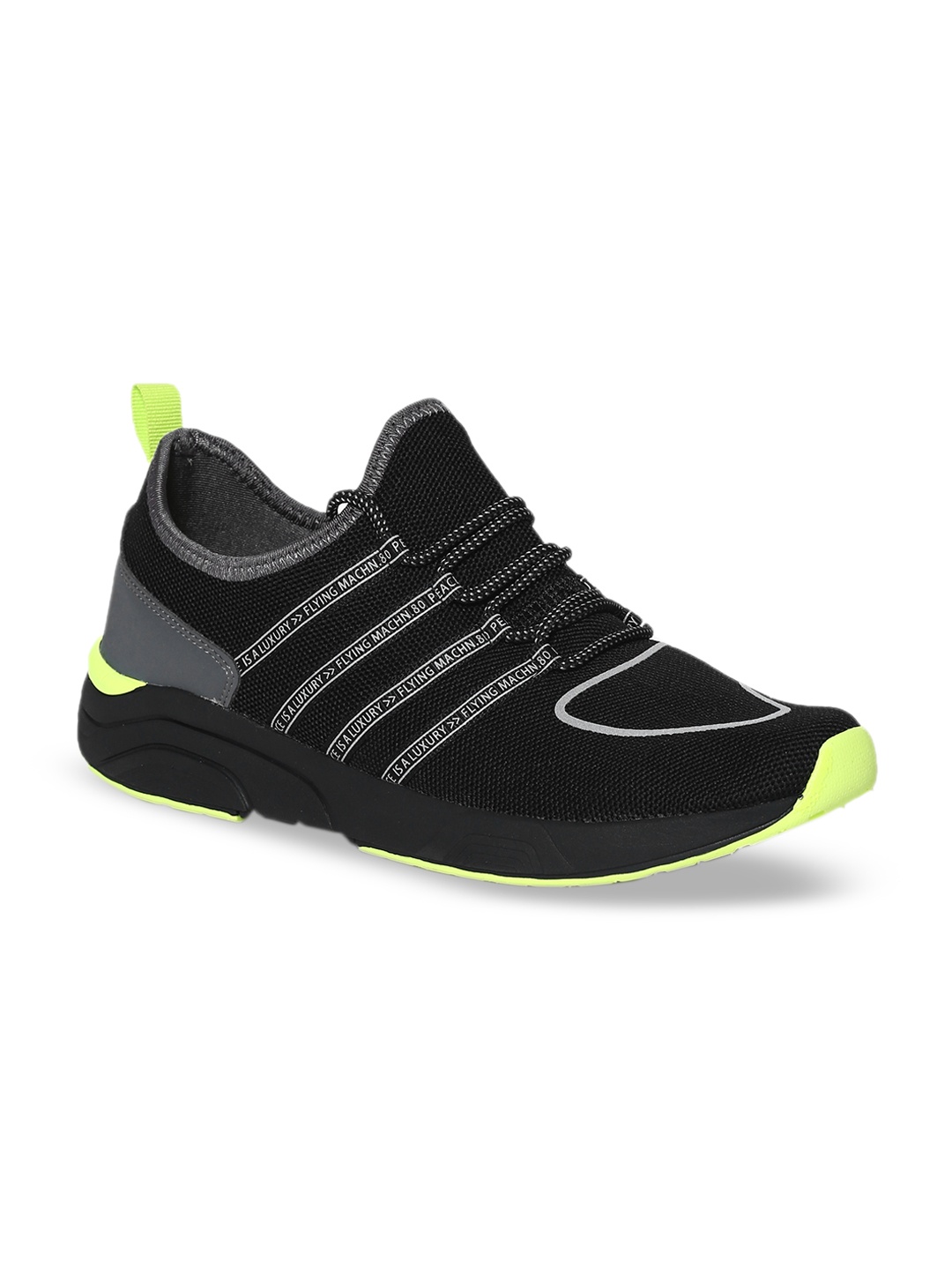 Flying Machine Men Black Sneakers
