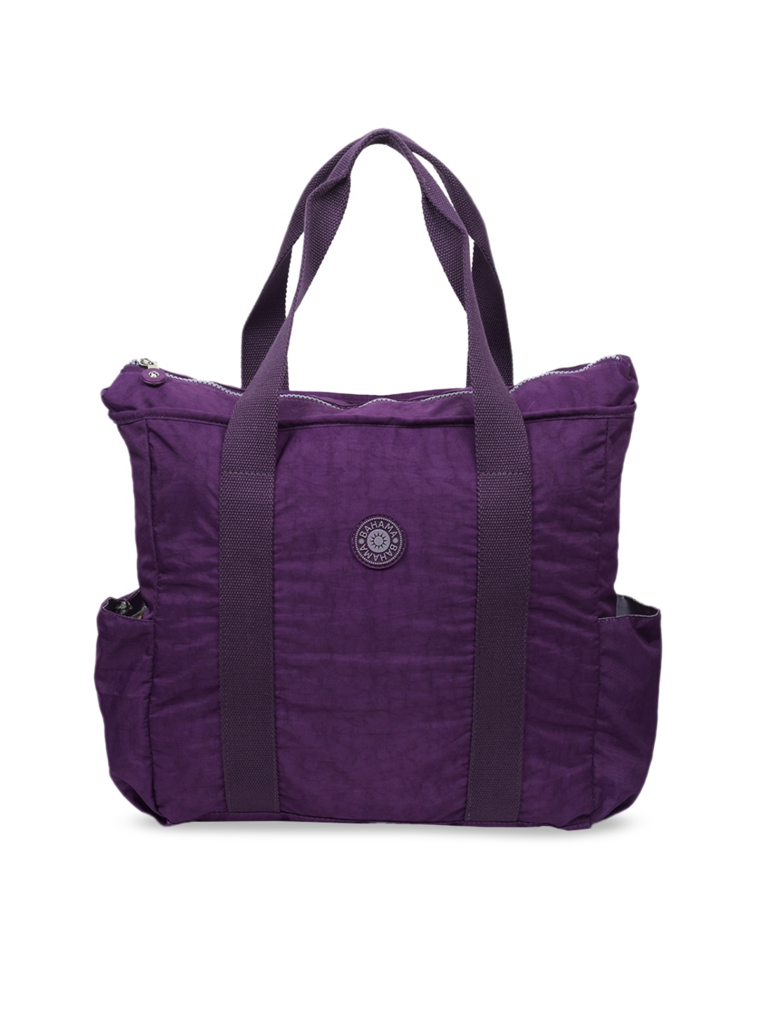 BAHAMA Crinkle Range Purple Solid Handheld Bag