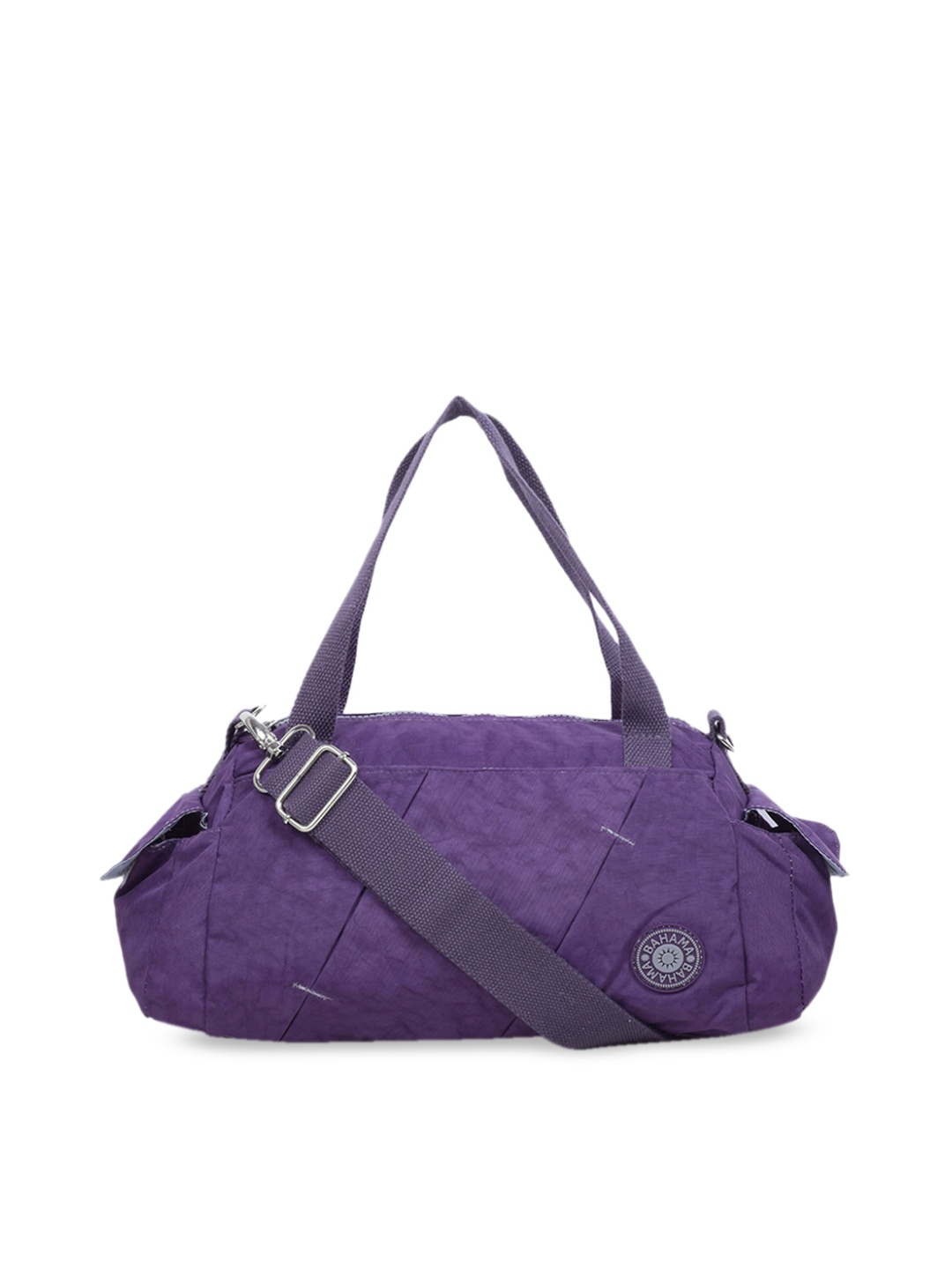BAHAMA Crinkle Purple Solid Handheld Bag