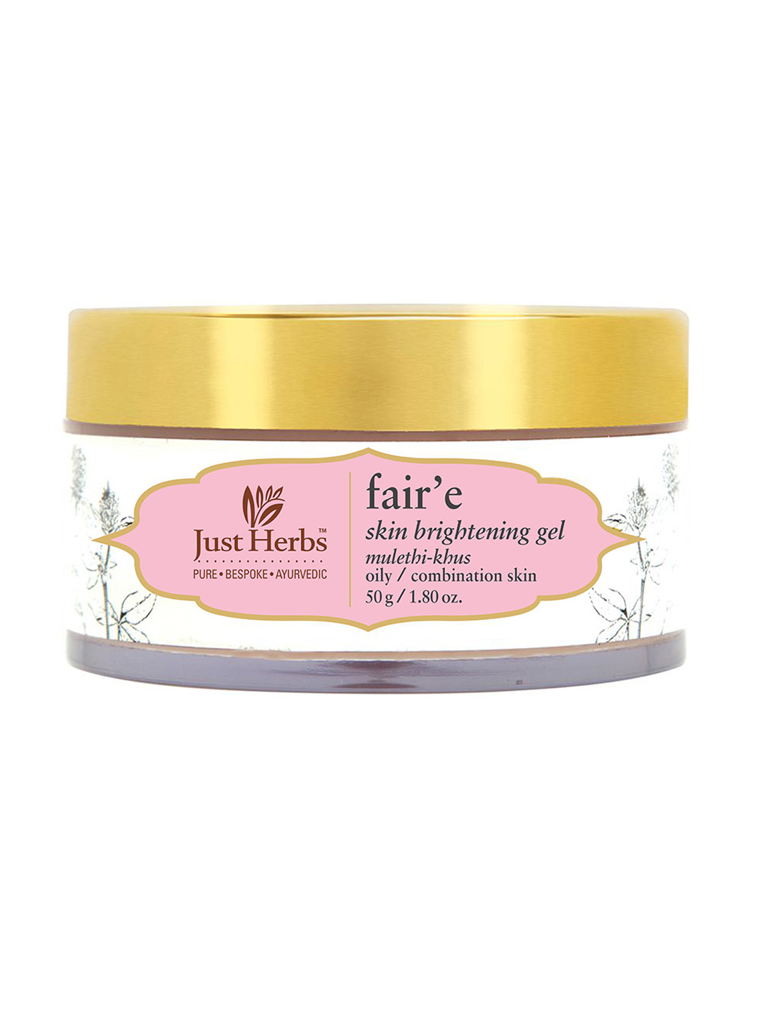 Just Herbs Unisex Faire Mulethi-Khus Skin Brightening Gel 50 gm, White
Just Herbs Unisex Faire Mulethi-Khus Skin Brightening Gel 50 gm, White