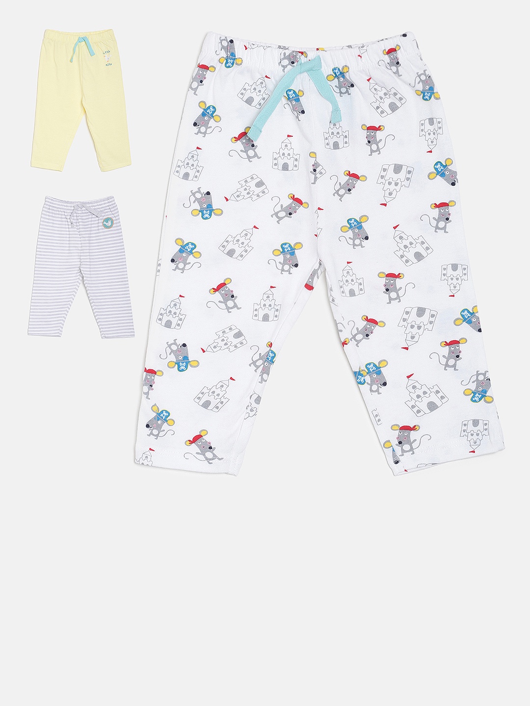 MINI KLUB Boys Pack of 3 Track Pants, Multi