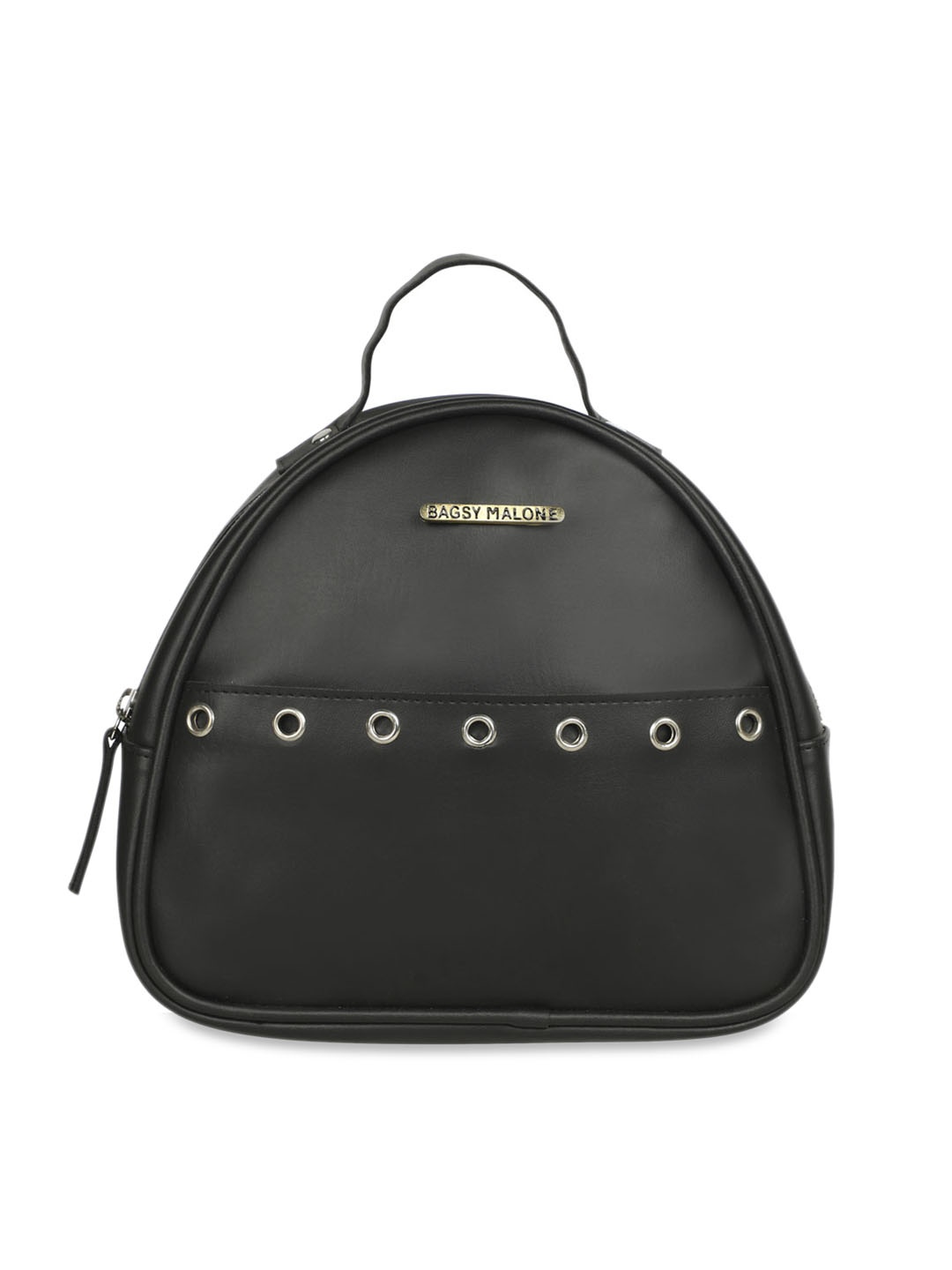 Bagsy Malone Women Black Solid Backpack