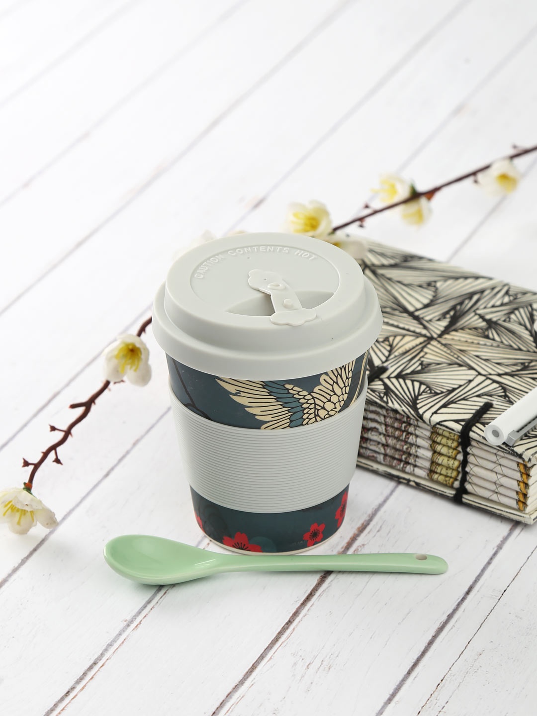 India Circus by Krsnaa Mehta Green & White Bamboo Frankie Cup