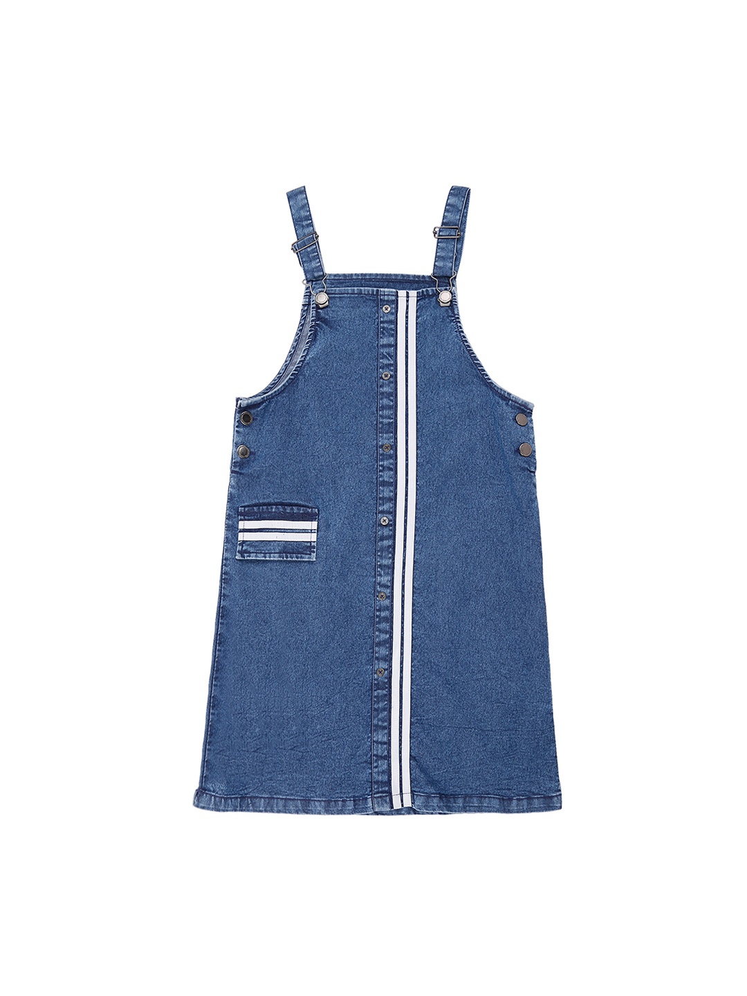 Pantaloons Junior Girls Blue Solid A-Line Dress