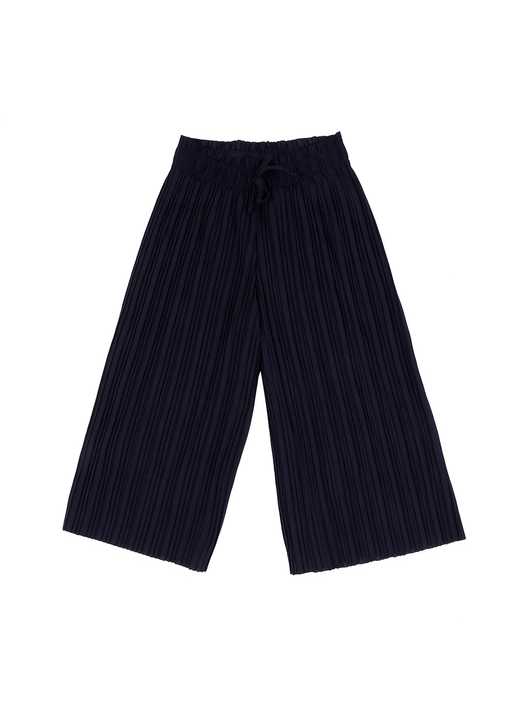 Pantaloons Junior Girls Navy Blue Solid Culottes