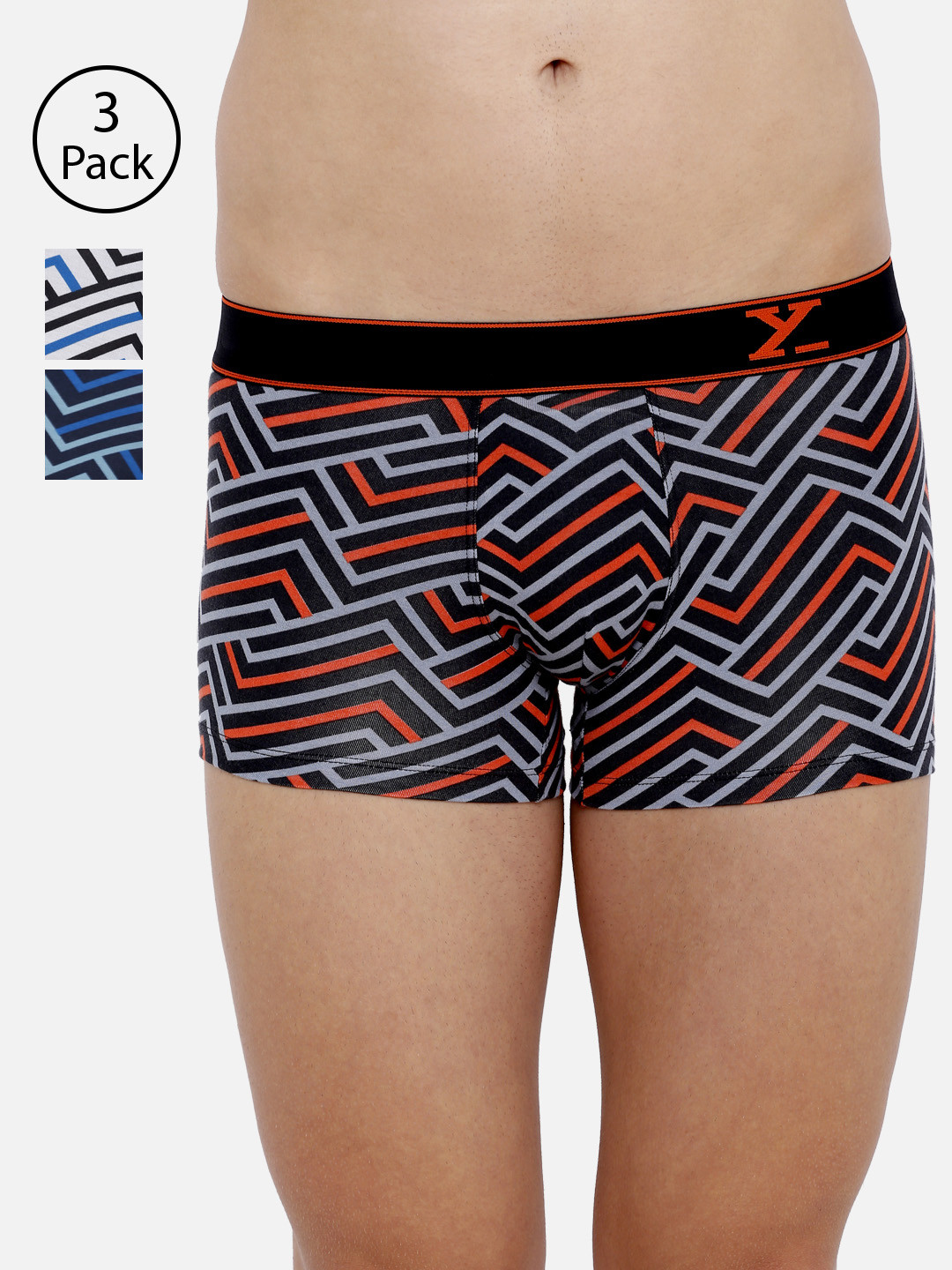 XYXX Men IntelliSoft Antimicrobial Micro Modal Pack of 3 Linea Trunks XYTRNK3PCKN393, Multi
XYXX Men IntelliSoft Antimicrobial Micro Modal Pack of 3 Linea Trunks XYTRNK3PCKN393, Multi