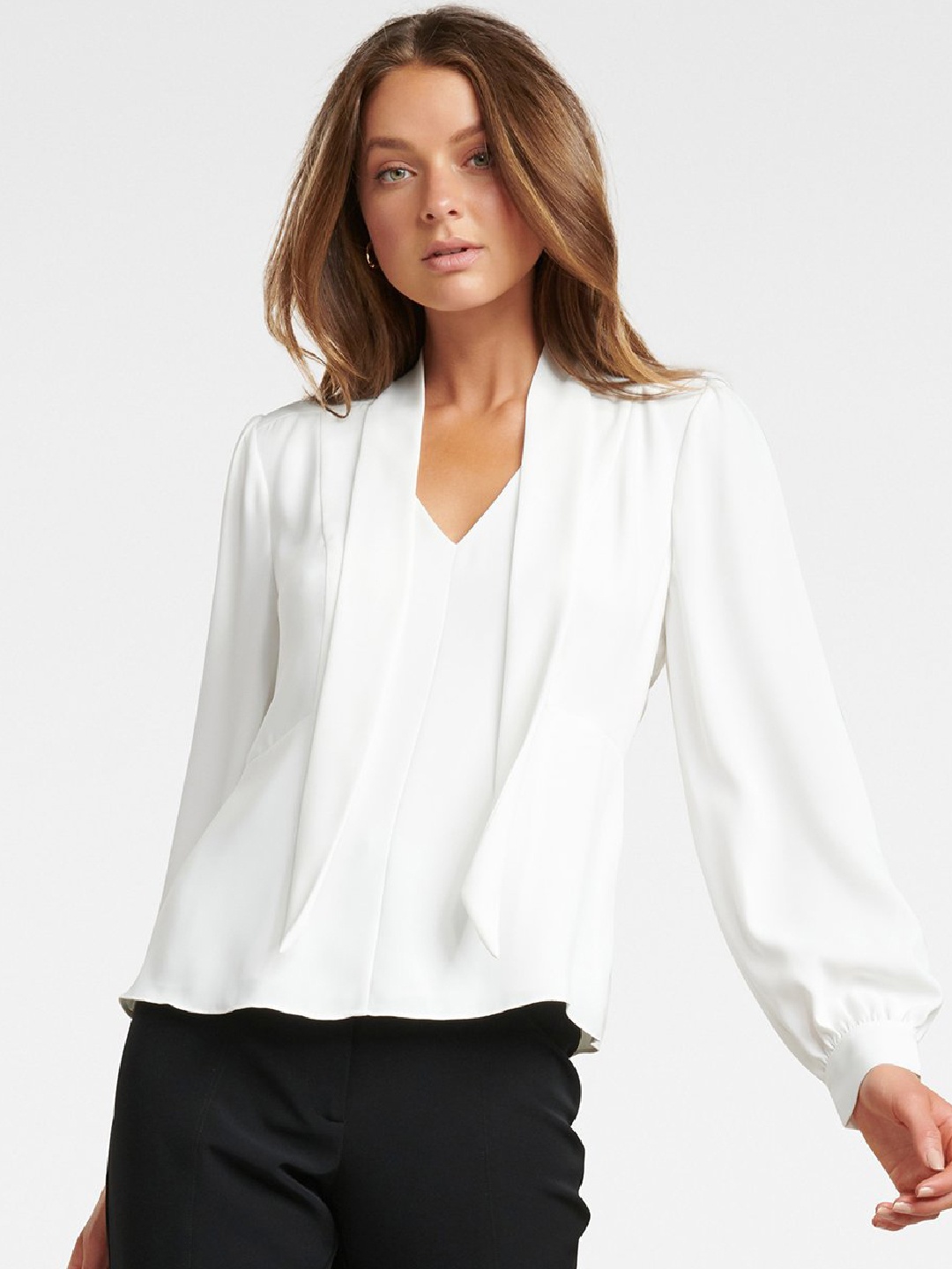 Forever New Women White Solid Top