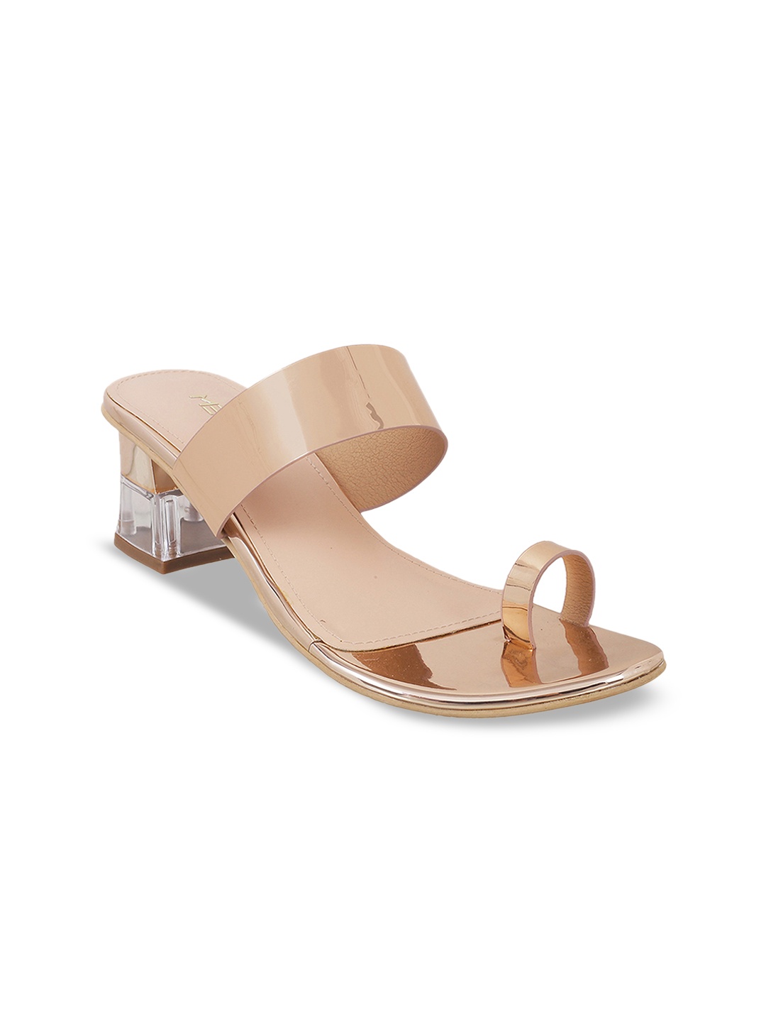 Metro Women Gold-Toned Solid Heels