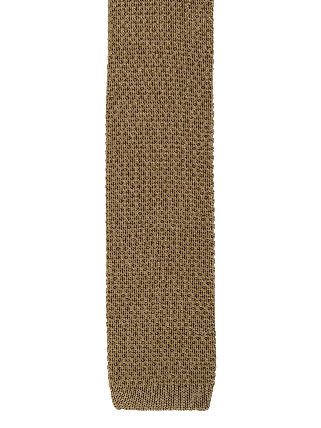 Calvadoss Brown Woven Design Broad Tie