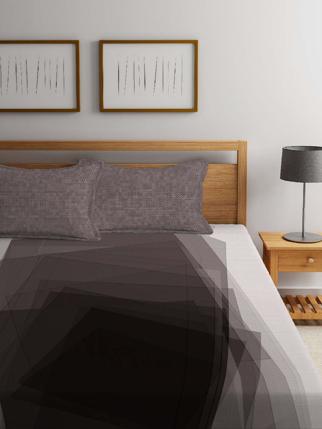 Boutique Living India Grey & White Abstract 210 TC Cotton 1 King Bedsheet with 2 Pillow Covers
Boutique Living India Grey & White Abstract 210 TC Cotton 1 King Bedsheet with 2 Pillow Covers