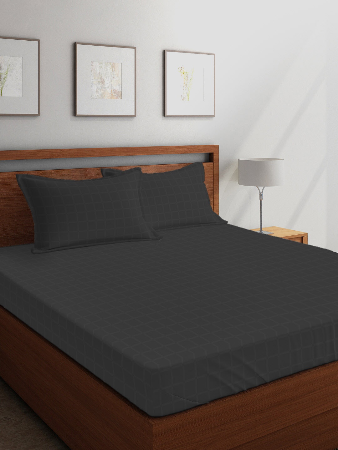 Boutique Living India Charcoal Grey 400 TC Cotton 1 King Bedsheet with 2 Pillow Covers
Boutique Living India Charcoal Grey 400 TC Cotton 1 King Bedsheet with 2 Pillow Covers