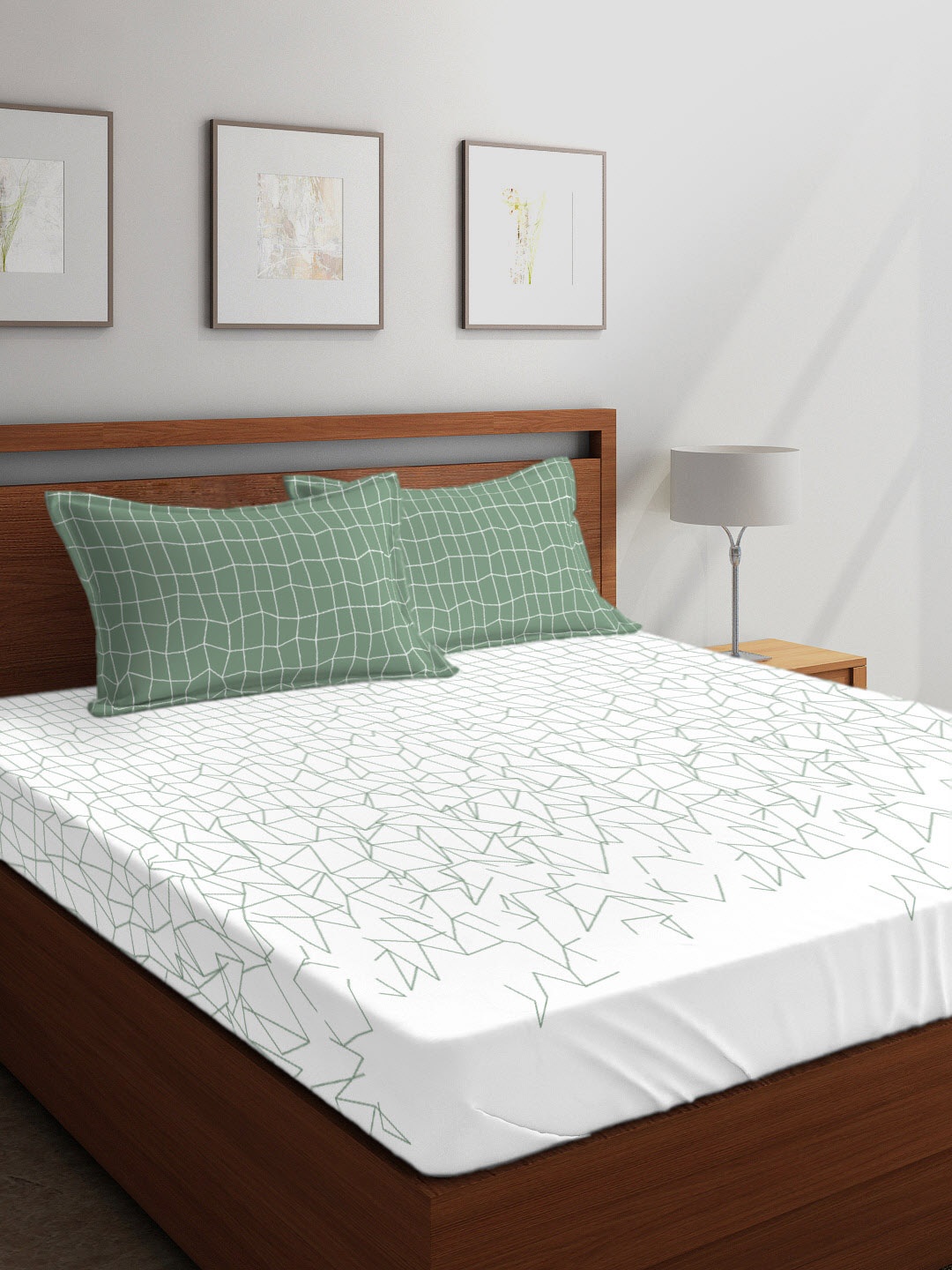 Boutique Living India Green & White Abstract 210 TC Cotton 1 King Bedsheet with 2 Pillow Covers
Boutique Living India Green & White Abstract 210 TC Cotton 1 King Bedsheet with 2 Pillow Covers