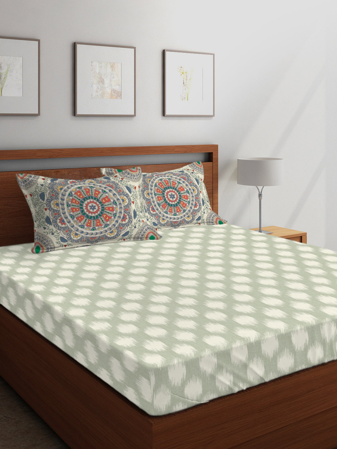 Boutique Living India Off-White & Grey Abstract 300 TC Cotton 1 King Bedsheet with 2 Pillow Covers
Boutique Living India Off-White & Grey Abstract 300 TC Cotton 1 King Bedsheet with 2 Pillow Covers