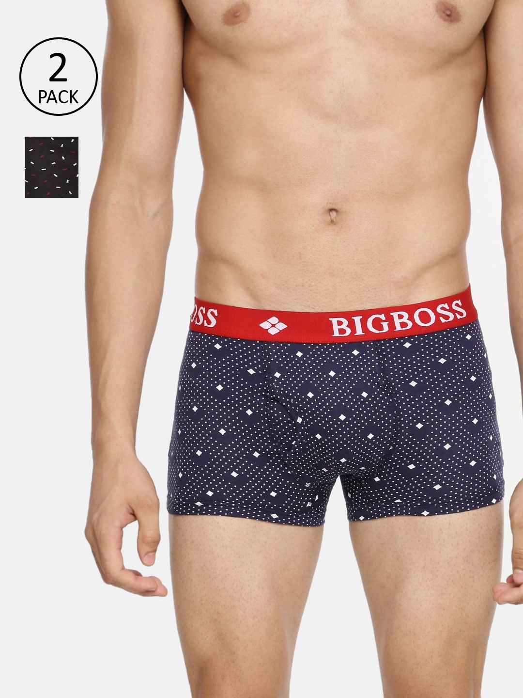 Dollar Bigboss Men Pack Of 2 Assorted Printed Combed Cotton Trunks MDTR-17-PO2-MODERNTNK
Dollar Bigboss Men Pack Of 2 Assorted Printed Combed Cotton Trunks MDTR-17-PO2-MODERNTNK