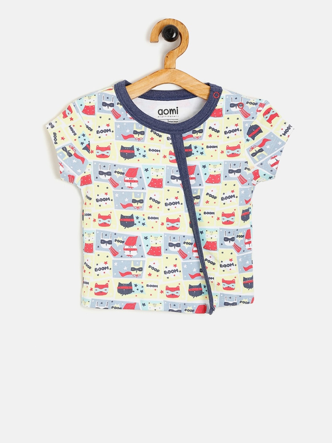 Aomi Infant Boys Multicoloured Printed T-shirt, Multi