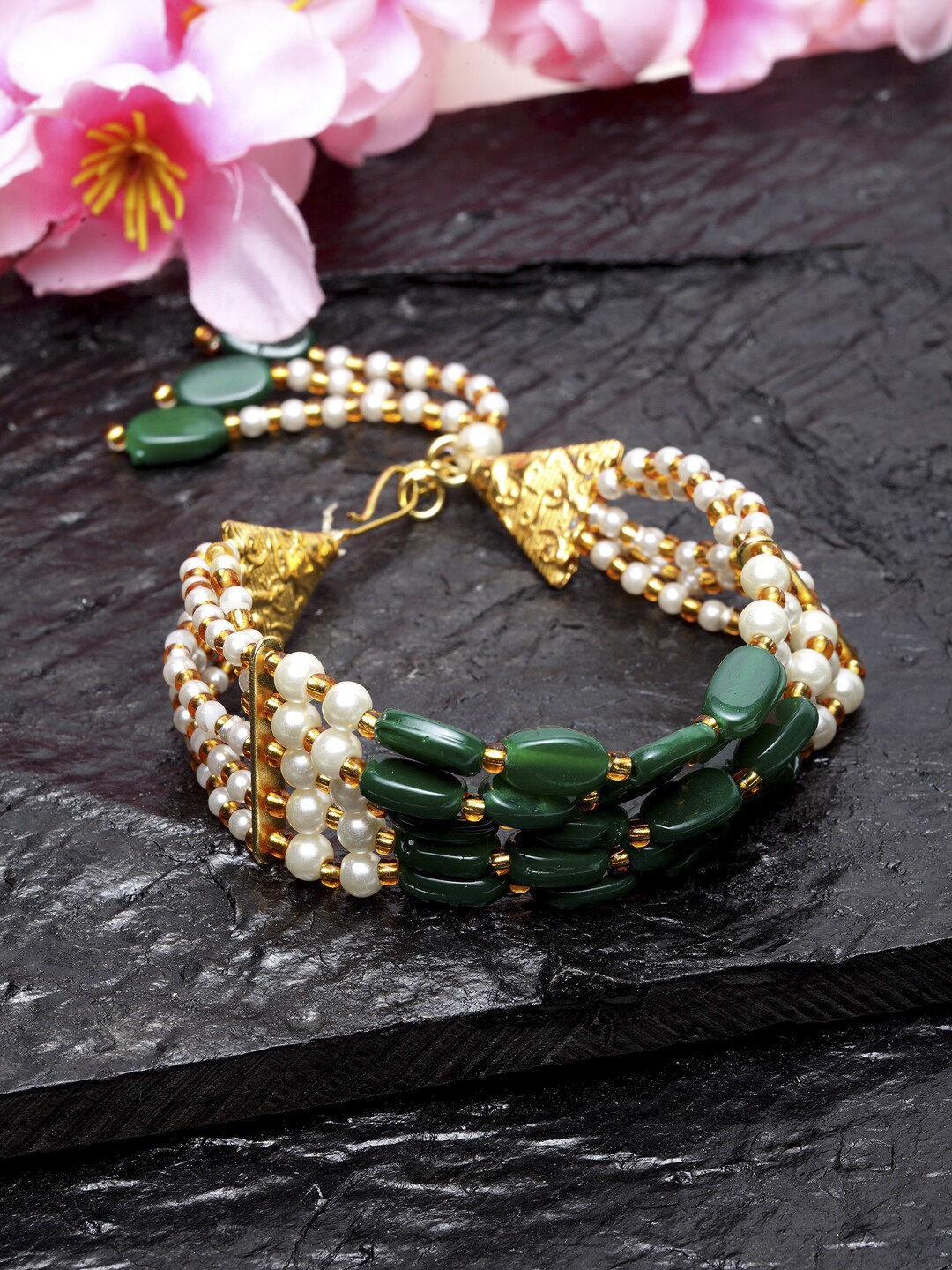 Moedbuille Gold-Plated Handcrafted Link Bracelet
