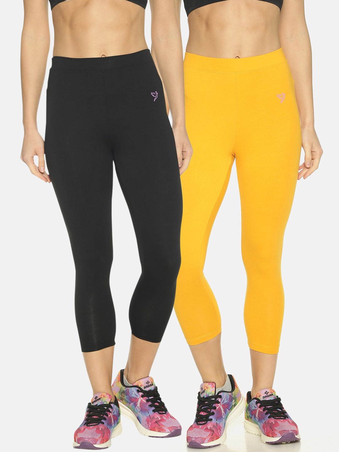 TWIN BIRDS Pack of 2 Women Solid Skinny Fit Three-Fourth Stretch Cotton Capris, Black
TWIN BIRDS Pack of 2 Women Solid Skinny Fit Three-Fourth Stretch Cotton Capris, Black