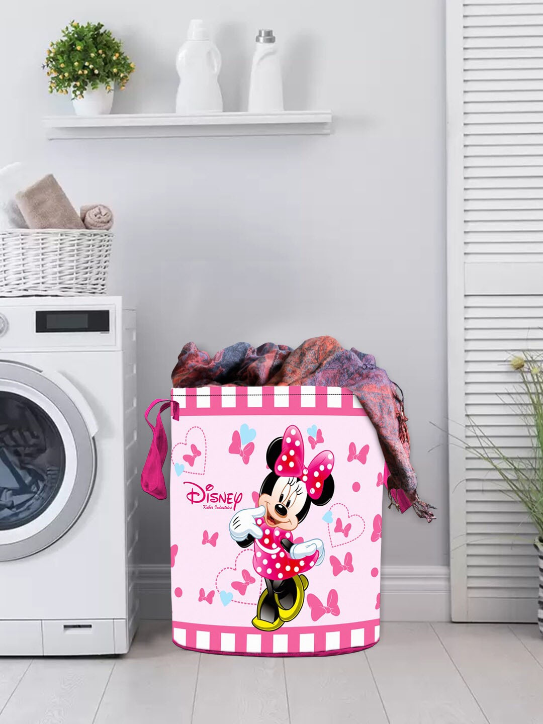 Kuber Industries Pink & White Disney Minnie Print Foldable Sustainable Laundry Basket
Kuber Industries Pink & White Disney Minnie Print Foldable Sustainable Laundry Basket