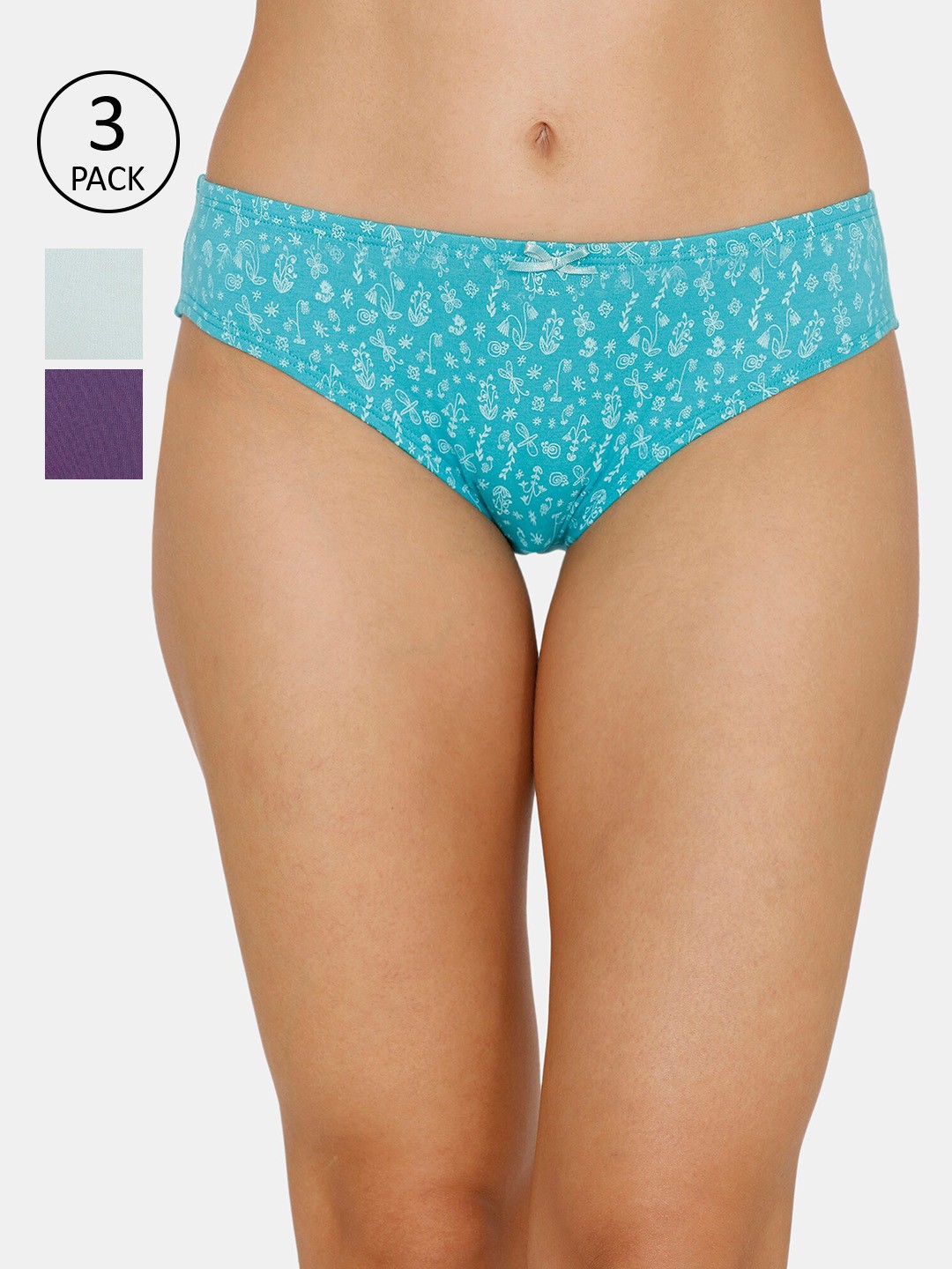 Zivame Assorted Pack of 3 Printed Low Rise Anti-Microbial Bikini Brief ZI2414COREYELOW
Zivame Assorted Pack of 3 Printed Low Rise Anti-Microbial Bikini Brief ZI2414COREYELOW