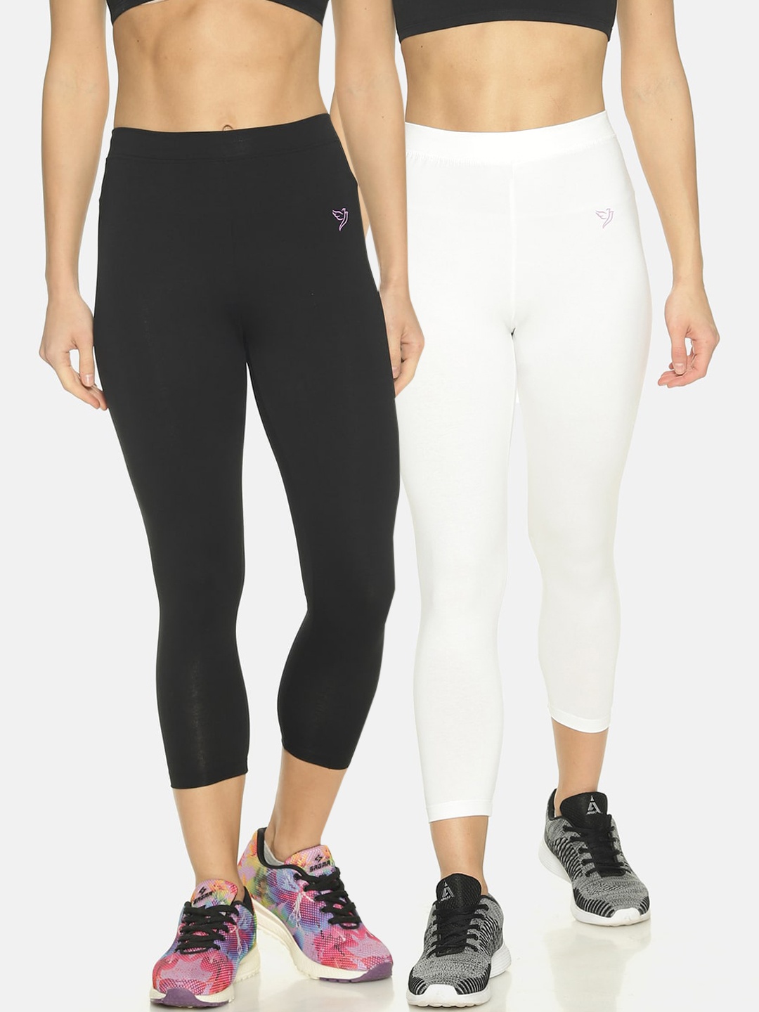 TWIN BIRDS Pack of 2 Women Solid Skinny Fit Three-Fourth Stretch Cotton Capris, Black
TWIN BIRDS Pack of 2 Women Solid Skinny Fit Three-Fourth Stretch Cotton Capris, Black