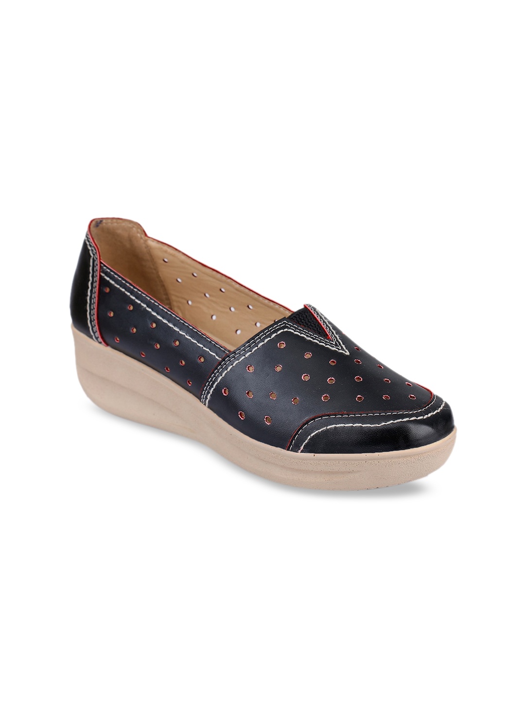 VALIOSAA Women Black Boat Shoes