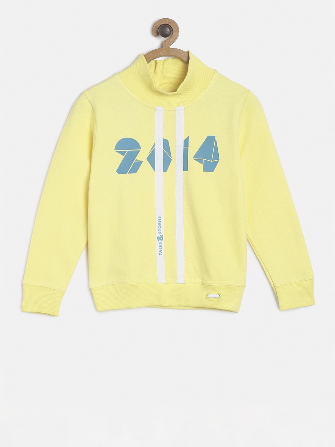TALES & STORIES Boys Yellow Printed Sweatshirt