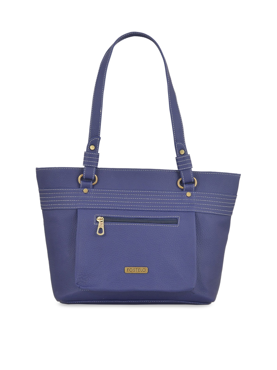 Fostelo Blue Solid Shoulder Bag