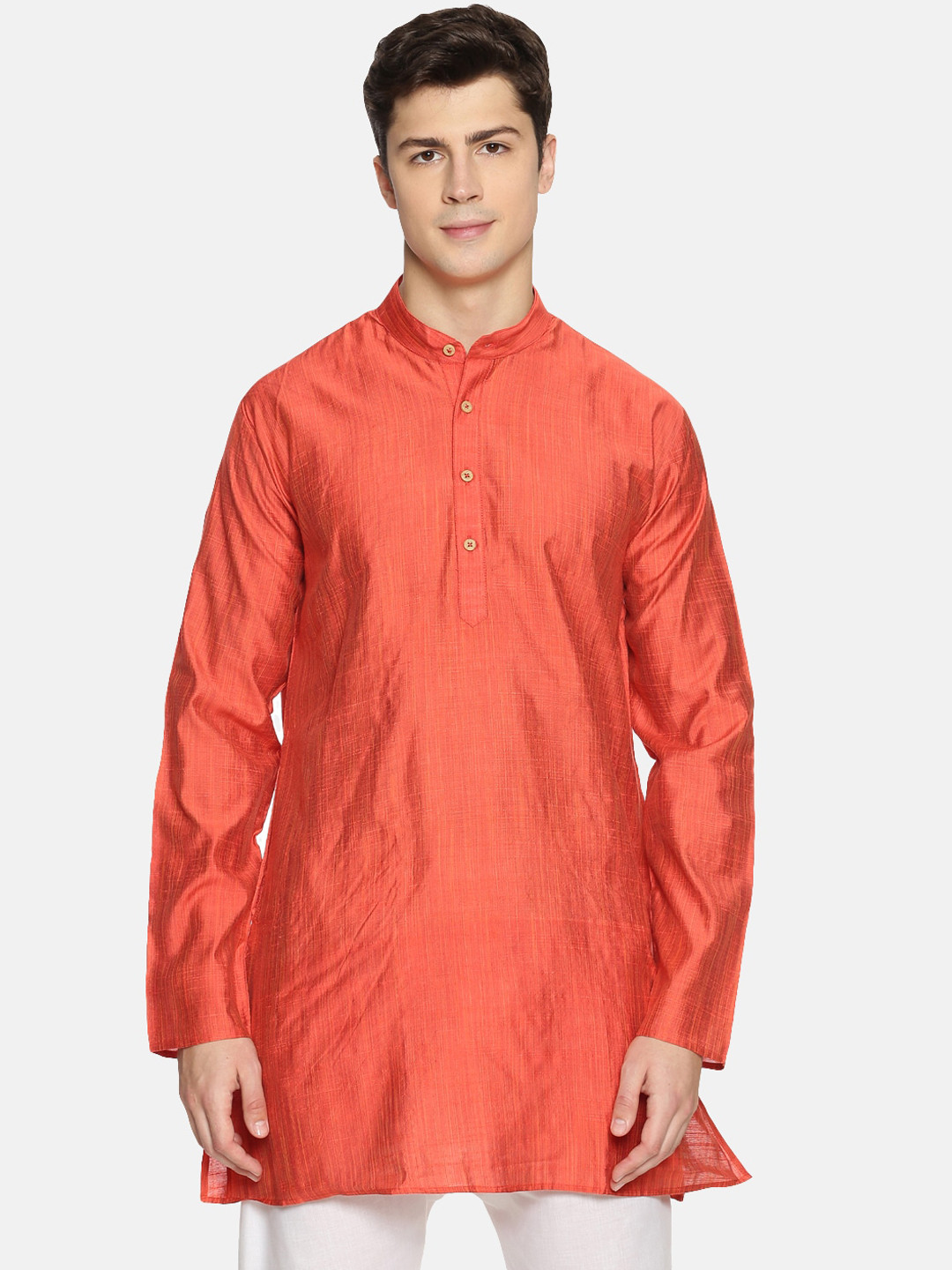 TATTVA Men Red Solid Straight Kurta
TATTVA Men Red Solid Straight Kurta