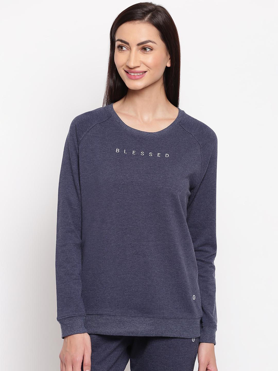 Enamor E079 Crew Neck Stretch Cotton Basic Sweatshirt for Women with Long Sleeves, Navy blue
Enamor E079 Crew Neck Stretch Cotton Basic Sweatshirt for Women with Long Sleeves, Navy blue