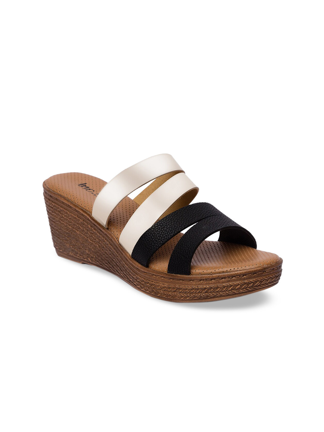 Inc 5 Women Black & White Colourblocked Wedges
Inc 5 Women Black & White Colourblocked Wedges