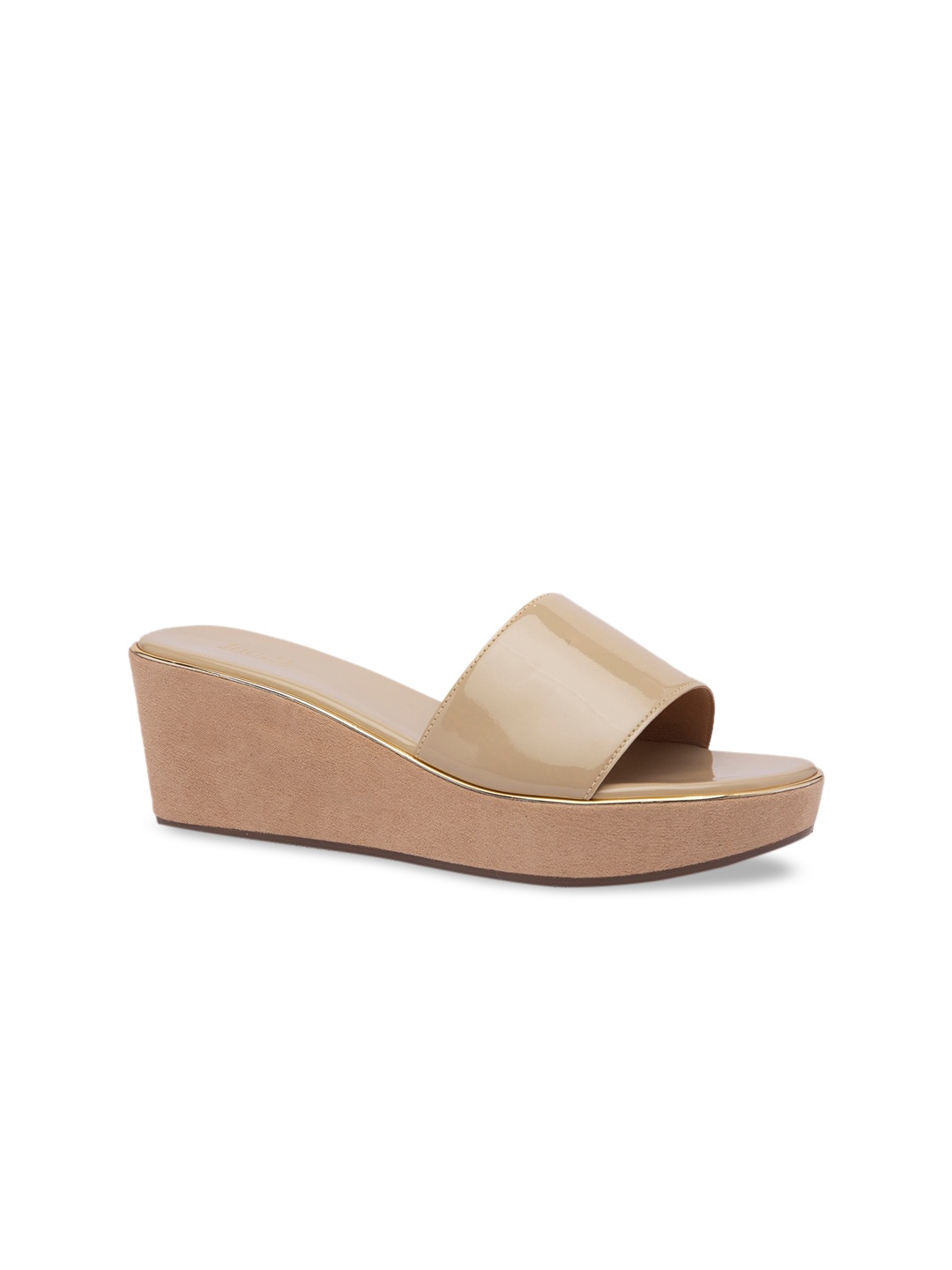 Inc 5 Women Beige Solid Wedges