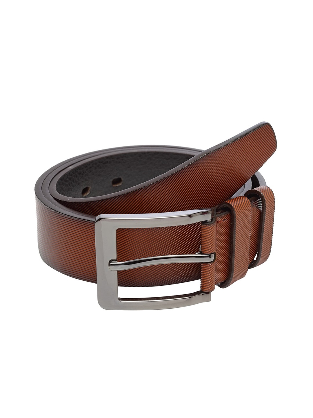 Apsis Men Brown Textured Belt