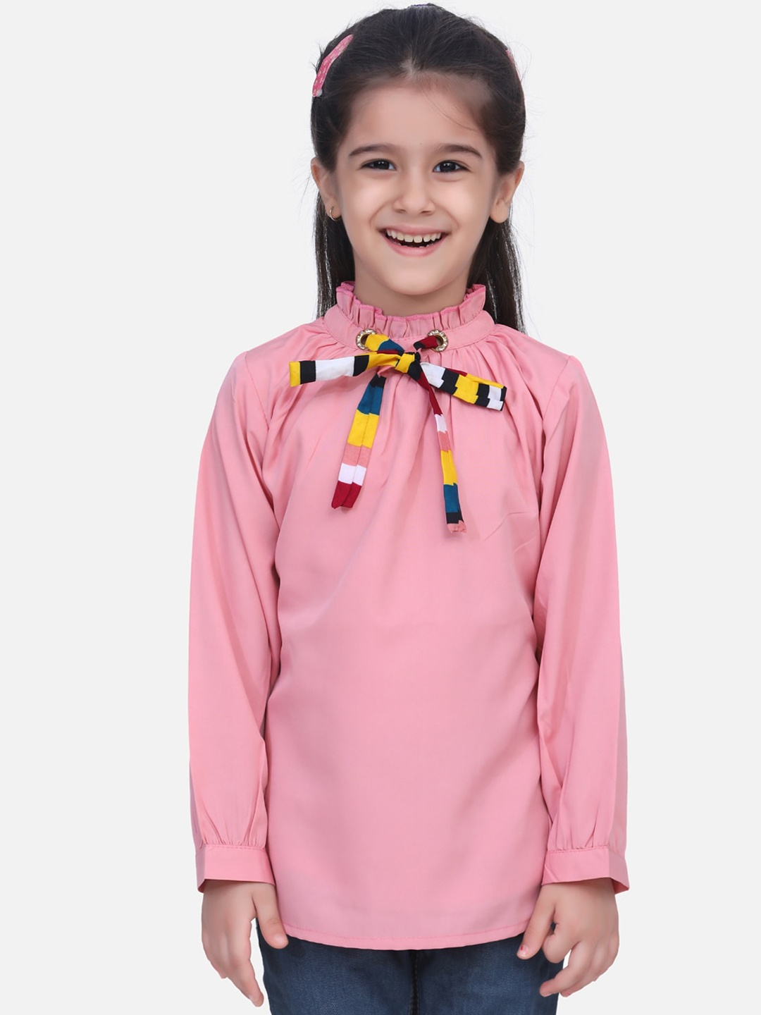 Cutiekins Girls Pink Solid Top