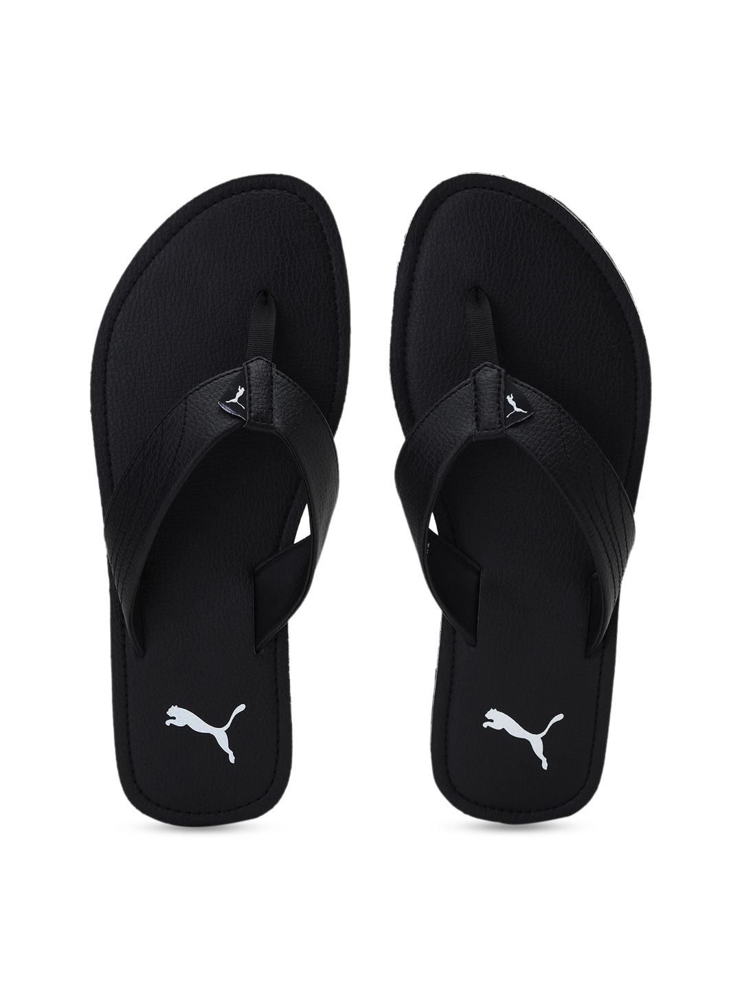 Puma Men Black Solid Shred Thong Flip-Flops
